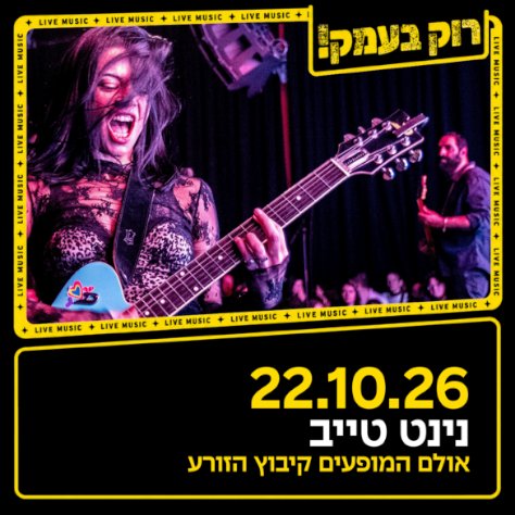 נינט טייב במופע להקה